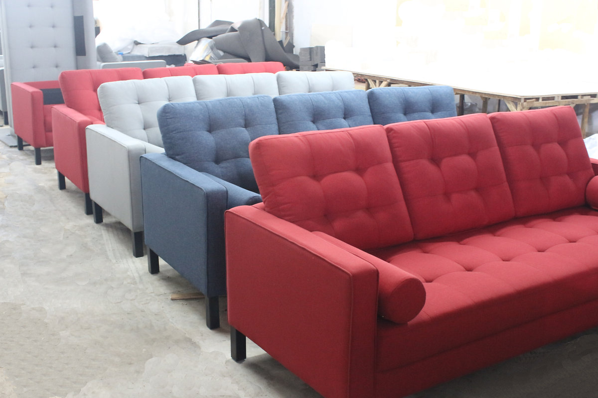 Retail sofa collection manufactured in Indonesia for retail chains and wholesalers